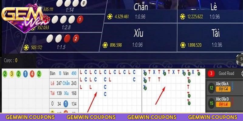 Soi Cầu Xóc Đĩa Gemwin – Bí Quyết Đọc Cầu Chuẩn Xác 2025 2 Kết quả lặp từ ba đến năm lượt gọi là chuỗi bệt