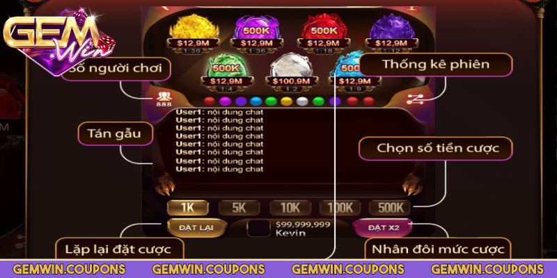 Sun Rồng Gemwin – Game Nổ Hũ Siêu Hot Với Tỷ Lệ Trúng Cao 2 Mỗi vòng bắt đầu bằng thao tác chọn cược và quay